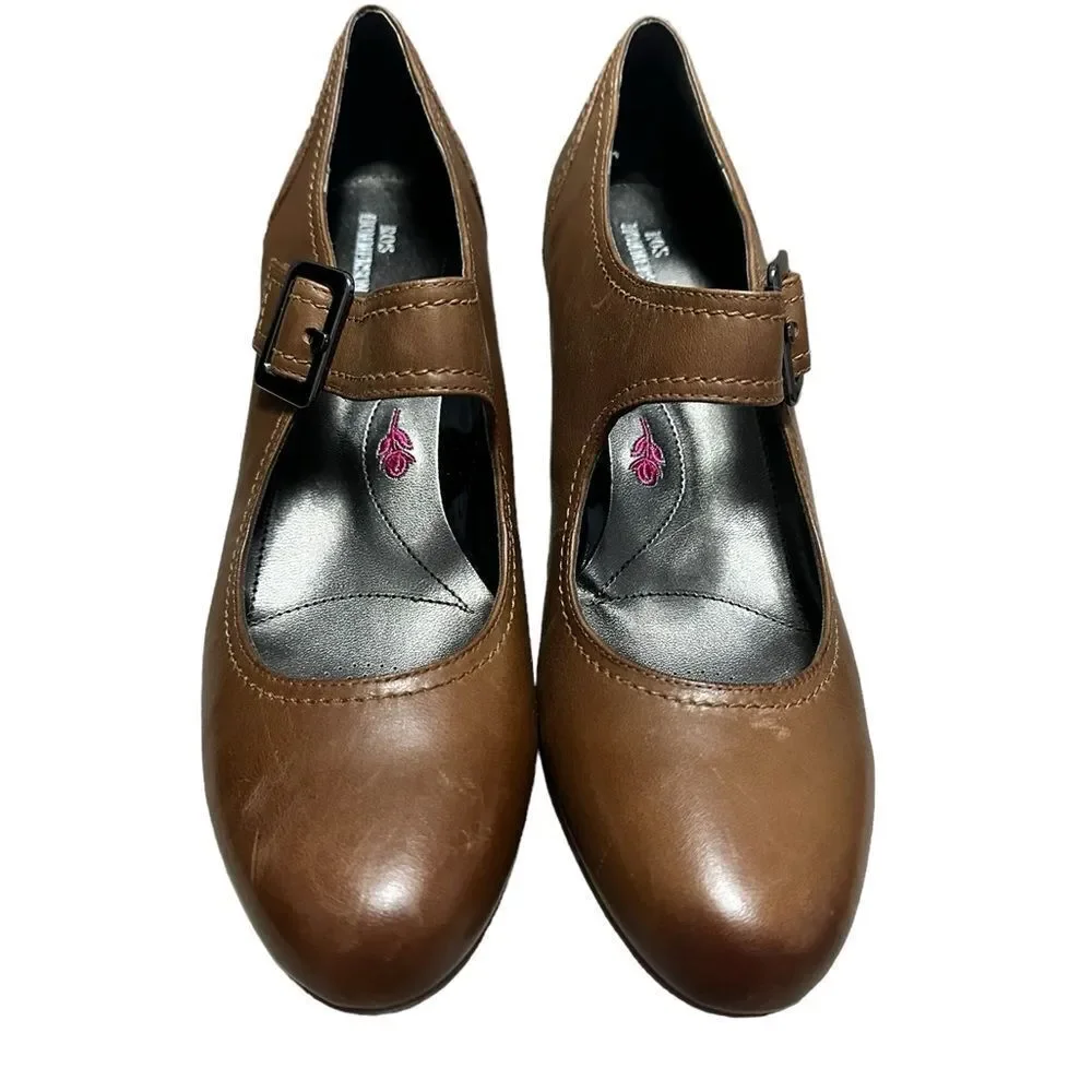 Ros Hommerson Havana Coffee burnished Lea wedge size 10SS new